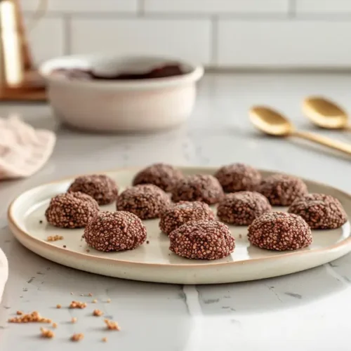 chocolate quinoa clusters recipe card