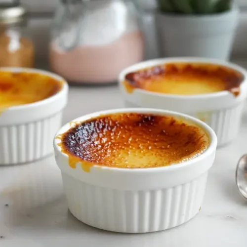 easy gluten free creme brulee recipe card