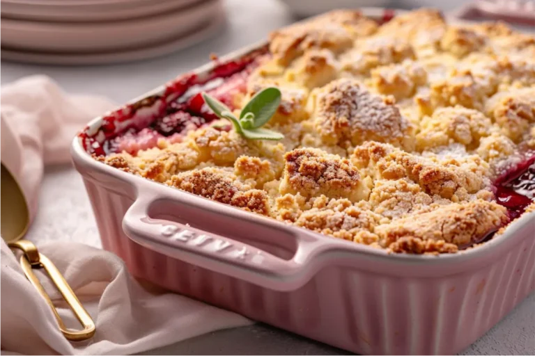 Top 6 Easy Gluten-Free Desserts for a Crowd 9 warm easiest gluten-free cookie cobbler with bubbling fruit and a golden cookie topping, cozy and shareable