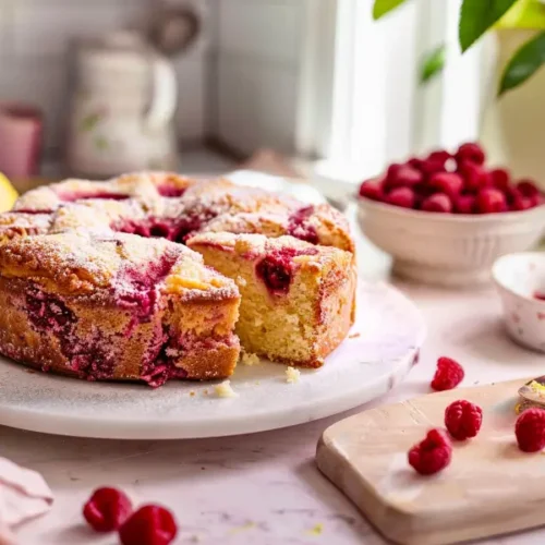 8 Gluten Dairy Egg Free Desserts You’ll Actually Crave 17 lemon raspberry snack cake coconut flour recipe card