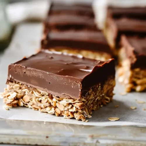 no bake chocolate oat bars vegan gluten free recipe card