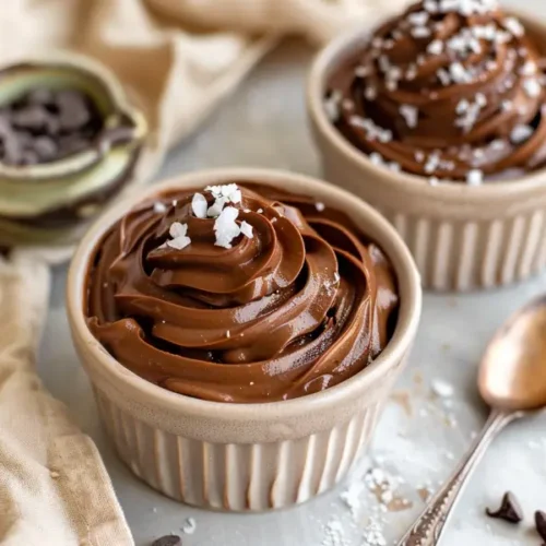 The Best Gluten Free Sugar Free Desserts for a Healthy Sweet Tooth 7 Creamy avocado chocolate pudding in a small ramekin with soft warm light.