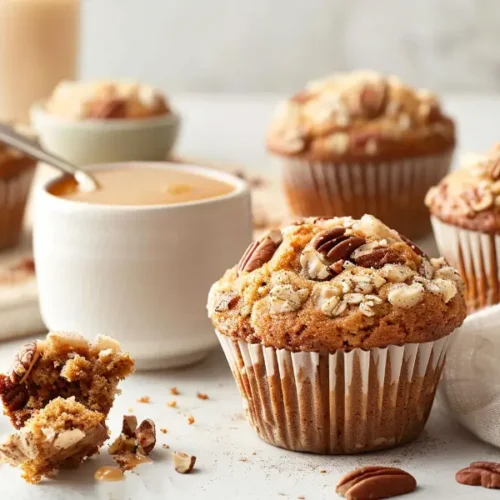 The Best Gluten Free Sugar Free Desserts for a Healthy Sweet Tooth 21 Cinnamon Pecan Muffins (Sugar-Free, Gluten-Free) with golden crumb and pecan-studded top under soft natural light.