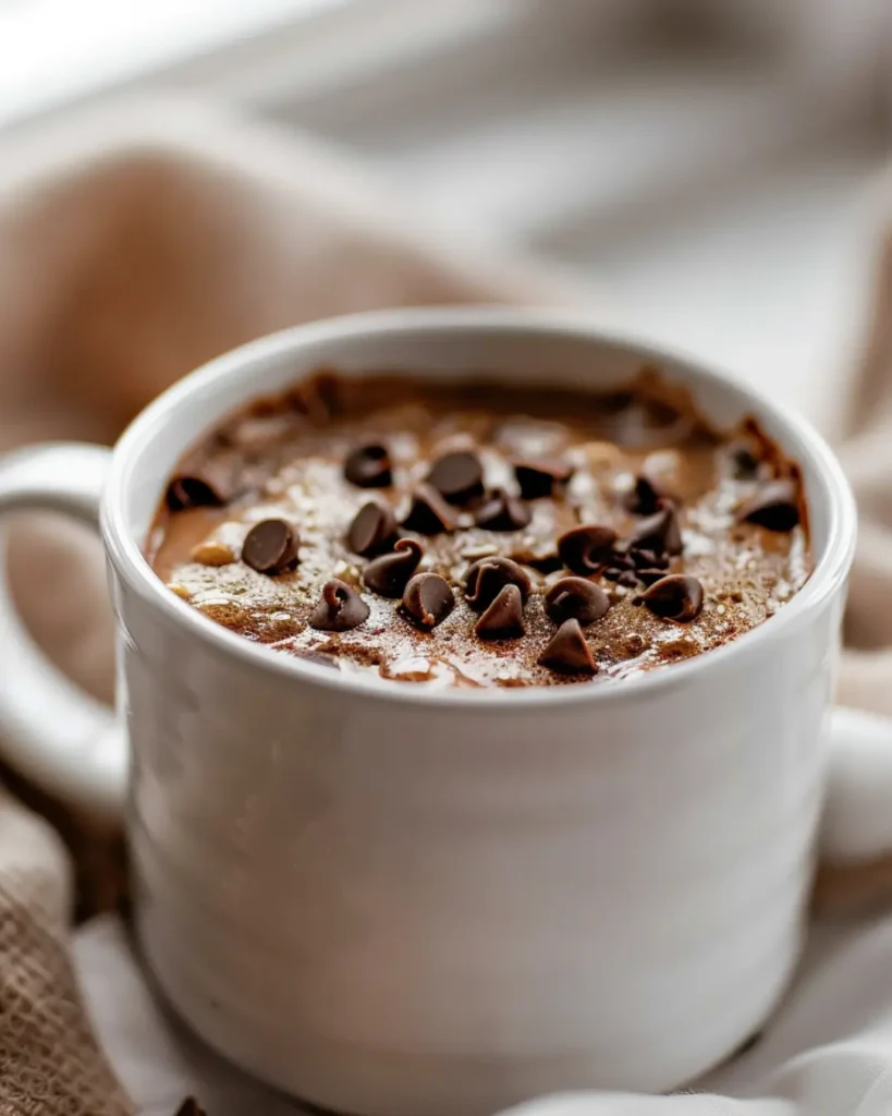 easy gluten free desserts mug cake with chocolate chips