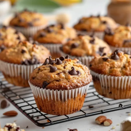 The Best Almond Flour Gluten Free Desserts (Easy & Nutritious) 5 One-Bowl Almond Flour Banana Muffins with golden domed tops and soft gluten-free texture.