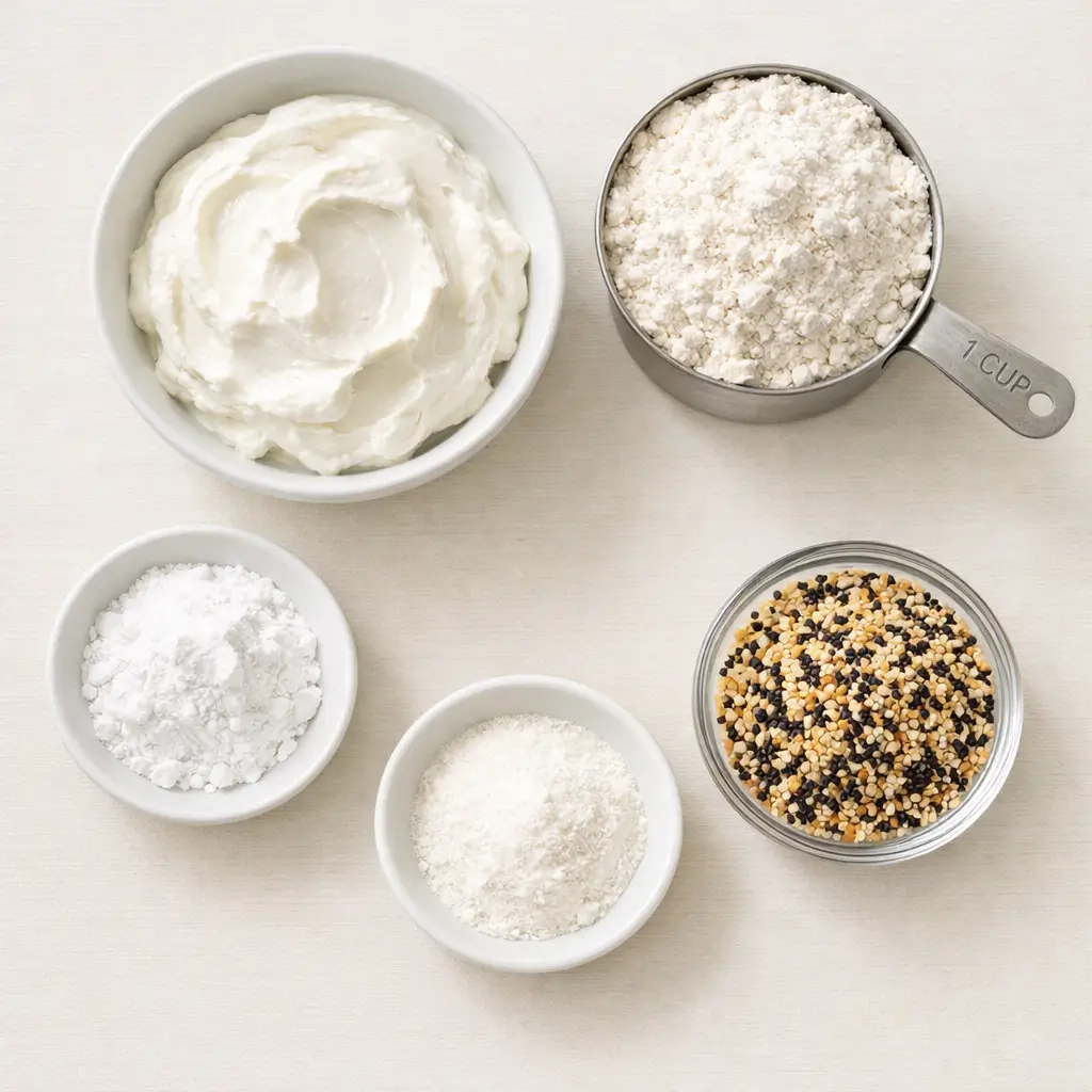 Best High Protein Gluten Free Air Fryer Bagels (Tiktok Recipe) 3 Ingredients for high protein gluten free air fryer bagels