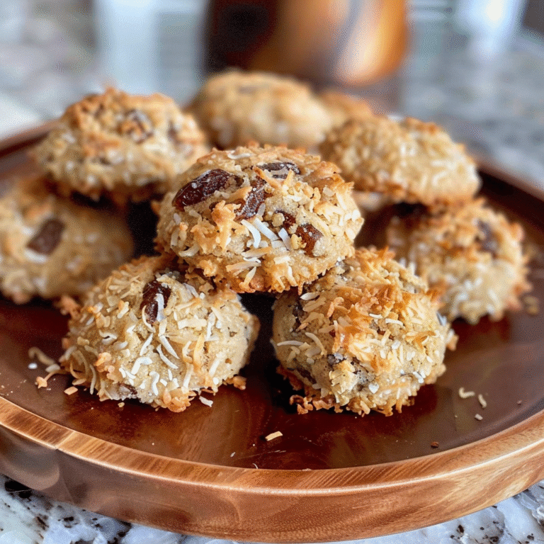 4 Ingredient Coconut Date Cookies: A Sweet Simplicity