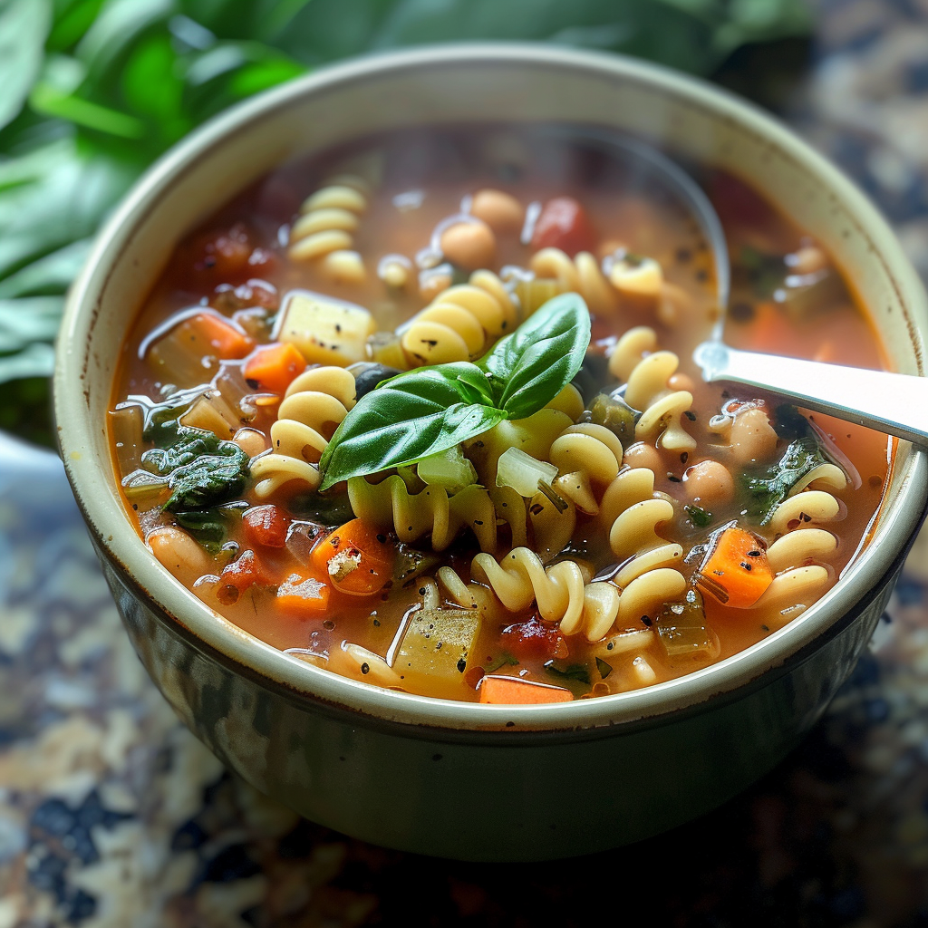 1-Pot Vegan Minestrone Soup (Gluten-Free & Easy)